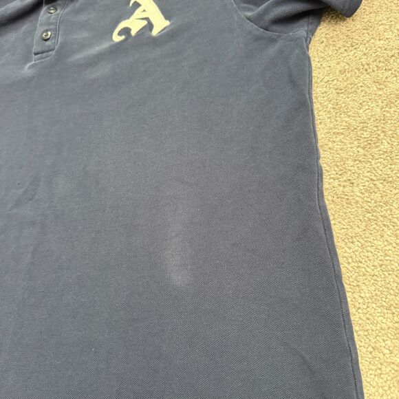 Adidas Arnesal FC 22/23 Travel Polo Shirt Mens XL Navy Blue Cotton Casual Active - Picture 12 of 16